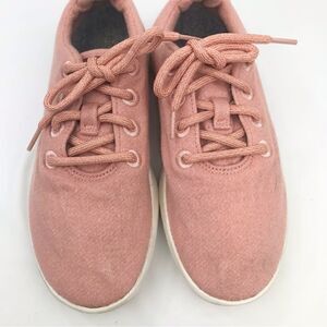 Allbirds Pink Wool Runner Lace Up Athletic Athleisure Women’s Sneakers